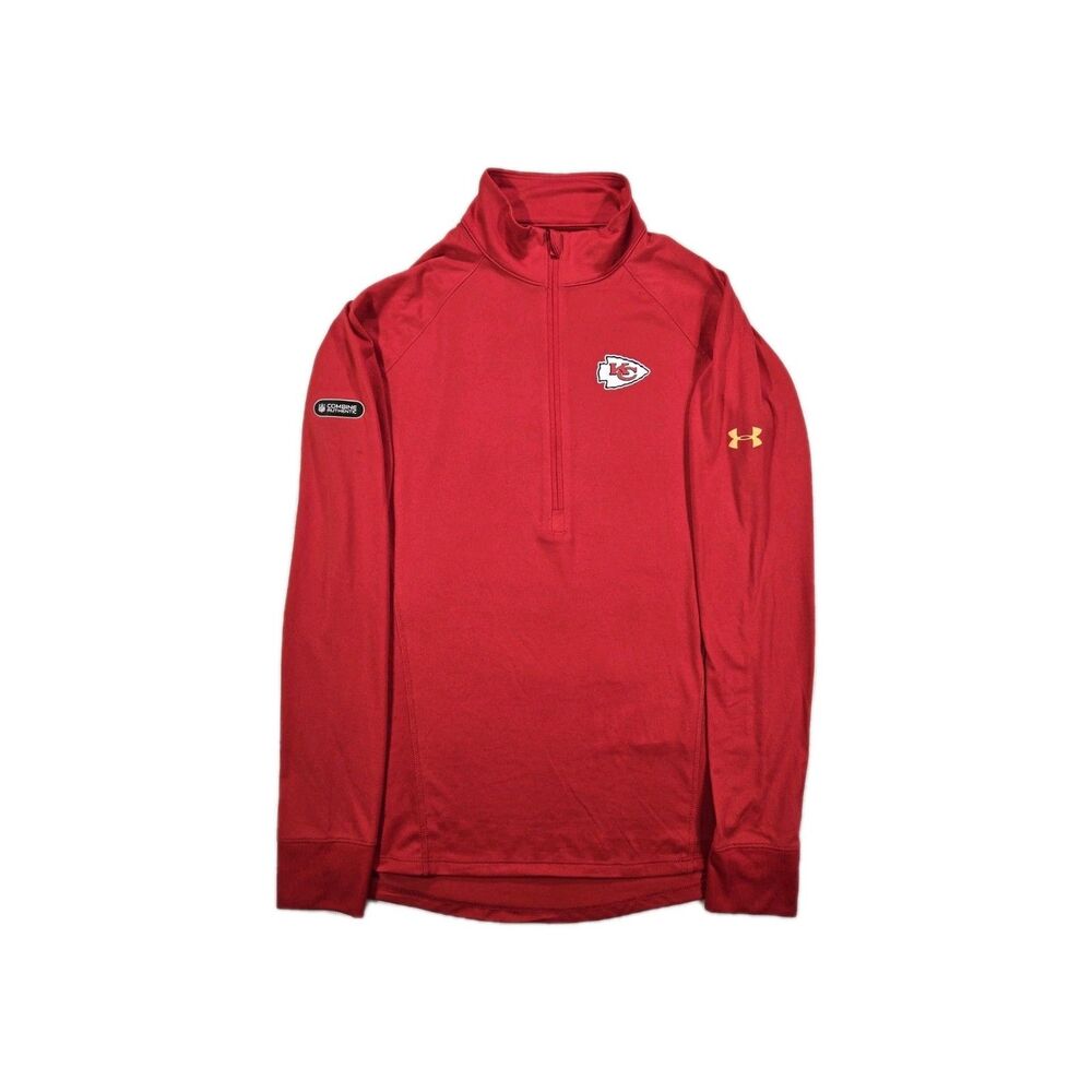Womens Under Armour Combine 1/4 Zip Pullover Jacket Kansas City Chiefs Medium